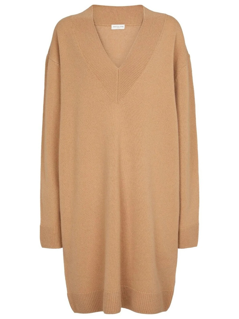 NWT Dries Van Noten Taluka wool sweater dress tan camel XS